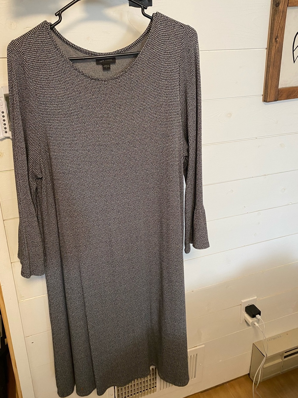 J. Jill Gray Knit Swing Dress